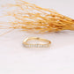 14k Solid Yellow Gold Curved Lab Grown Diamond Wedding Band  customdiamjewel   