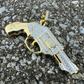 Pistol Iced Out HipHop Pendant  customdiamjewel   