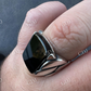 Black Onyx Gemstone Diamond Ring  customdiamjewel   