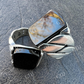 Black Onyx Gemstone Diamond Ring  customdiamjewel   