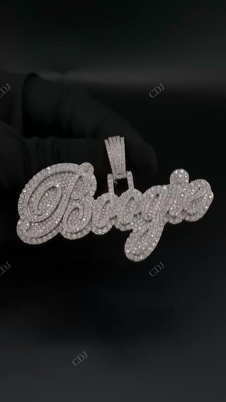 Antique Hand Set Diamond Boogie Hip Hop Pendant hip hop jewelry CustomDiamJewel   