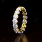 4.25CTW Round Cut Lab Grown Diamond Full Eternity Wedding Band  customdiamjewel   