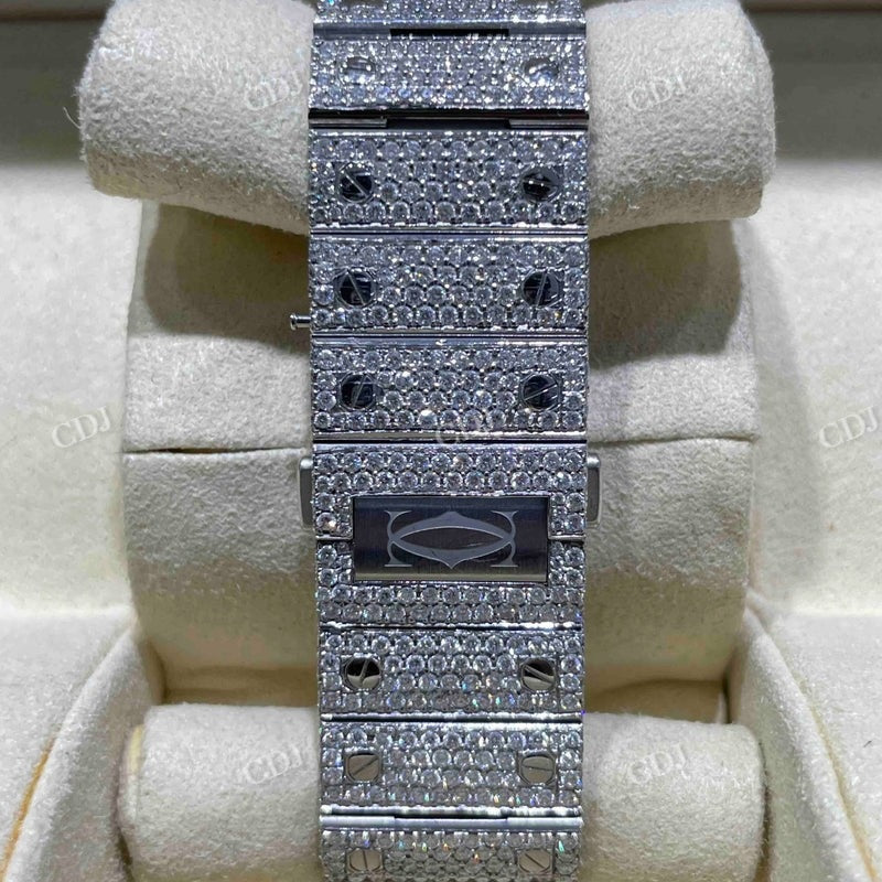 Bust Down Moissanite Cartier Watch  customdiamjewel   