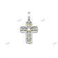 Color Full Diamond Cross Crist Hip Hop Pendant hip hop jewelry CustomDiamJewel