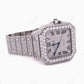 Cartier Stainless Steel Fully Diamond Watch  customdiamjewel   