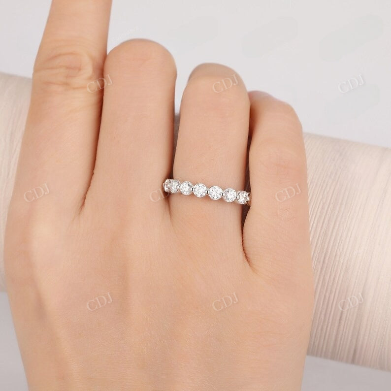 0.90CTW Round Cut Natural Diamond Wedding Band Wedding Band customdiamjewel   