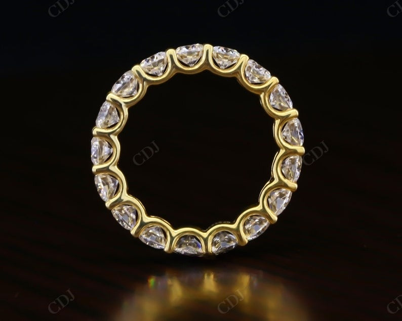 4.25CTW Round Cut Lab Grown Diamond Full Eternity Wedding Band  customdiamjewel   