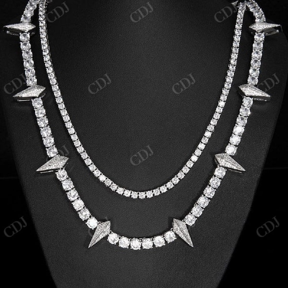 Handmade Diamond Custom Tennis Chain  CustomDiamJewel   