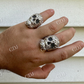 14K Gold Skull Men's Hip Hop Ring  customdiamjewel   