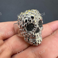 14K Gold Skull Men's Hip Hop Ring  customdiamjewel   