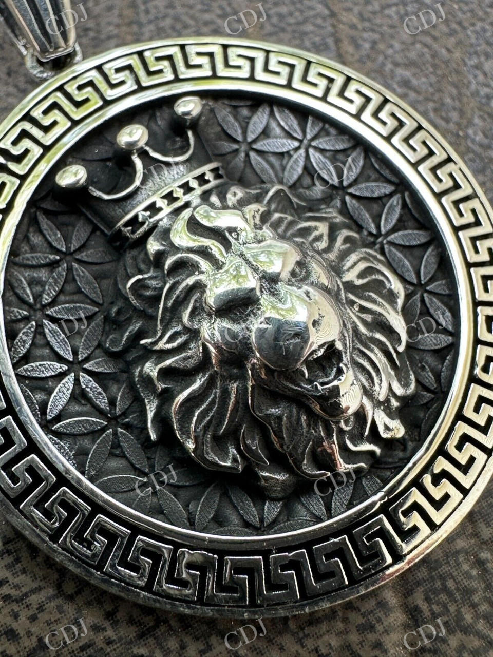 Gold Plated Lion King Of Jungle Medallion Pendant  customdiamjewel   