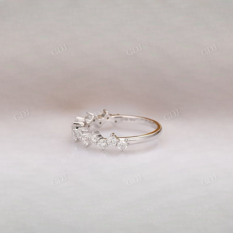 0.80CTW Round Natural Diamond Cluster Wedding Band Wedding Band customdiamjewel   