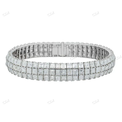 Ascher Cut CVD Diamonds Luxury Bracelet hip hop jewelry CustomDiamJewel