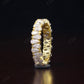 Alternative 6.40CTW Pear Lab Grown Diamond Full Eternity Wedding Band  customdiamjewel   