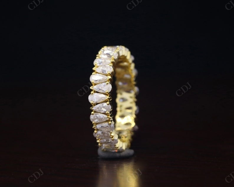 Alternative 6.40CTW Pear Lab Grown Diamond Full Eternity Wedding Band  customdiamjewel   