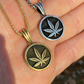 Silver Marijuana Weed Leaf Pendant  customdiamjewel   