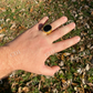 14k Gold Black Onyx Stone Mens Ring  customdiamjewel   