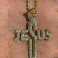 14K Gold Jesus Piece Pendant  customdiamjewel   