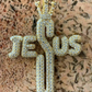 14K Gold Jesus Piece Pendant  customdiamjewel   