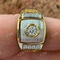 Men's 14K Gold ICY Diamond Ring  customdiamjewel   