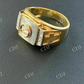 Men's 14K Gold ICY Diamond Ring  customdiamjewel   