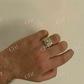 Men's 14K Gold ICY Diamond Ring  customdiamjewel   