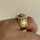 Men's 14K Gold ICY Diamond Ring  customdiamjewel   