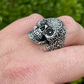 Men's Flower Skull Hip Hop Ring  customdiamjewel   