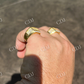 Hip Hop Diamond Yellow Gold Ring For Men's  customdiamjewel   