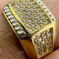 Hip Hop Diamond Yellow Gold Ring For Men's  customdiamjewel   