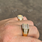 Hip Hop Diamond Yellow Gold Ring For Men's  customdiamjewel   