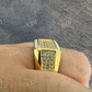 Hip Hop Diamond Yellow Gold Ring For Men's  customdiamjewel   