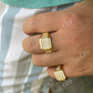 Hip Hop Diamond Yellow Gold Ring For Men's  customdiamjewel   