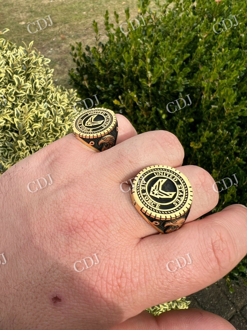 Hip Hip Plain Military Army Ring  customdiamjewel   