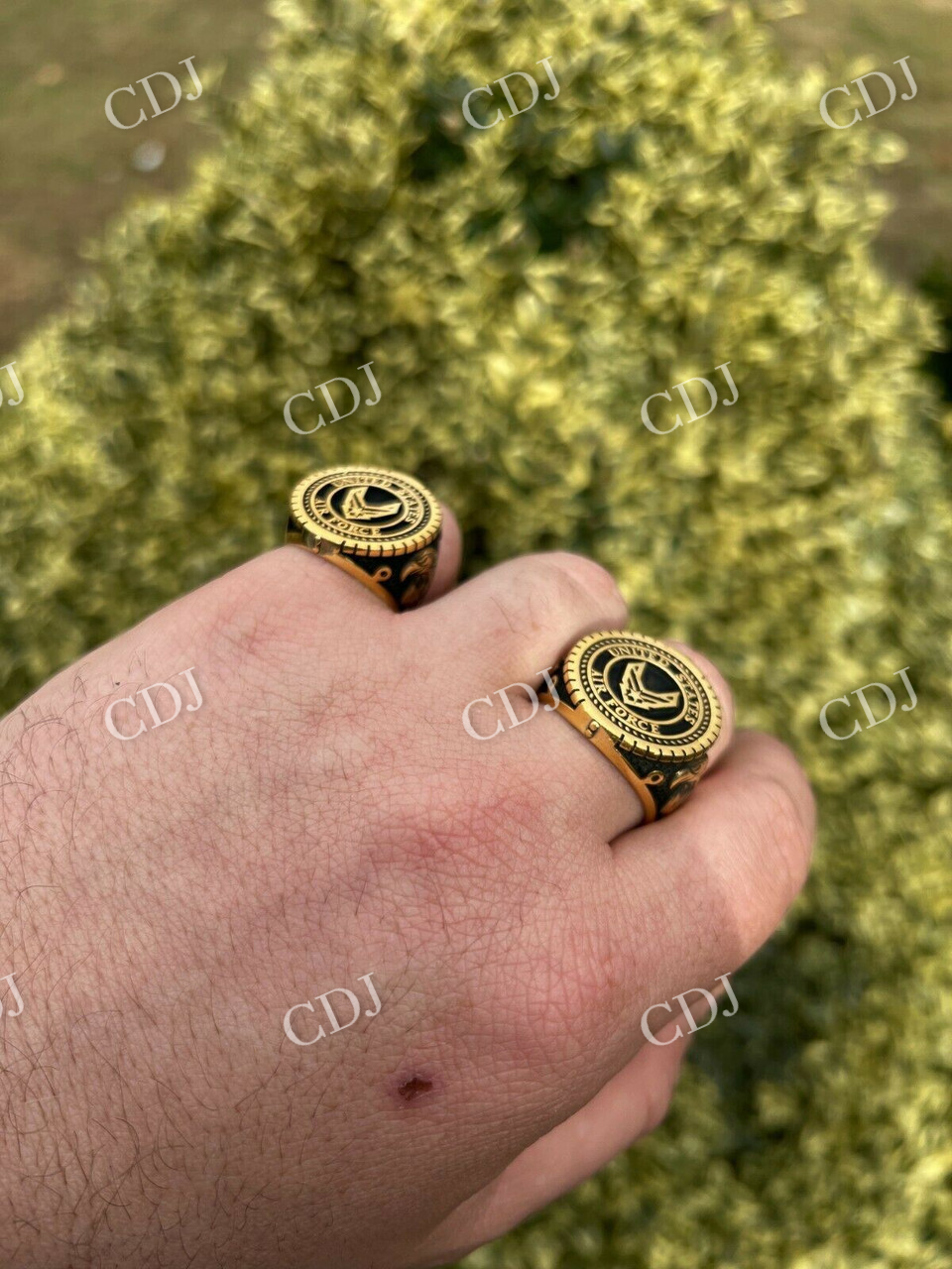 Hip Hip Plain Military Army Ring  customdiamjewel   