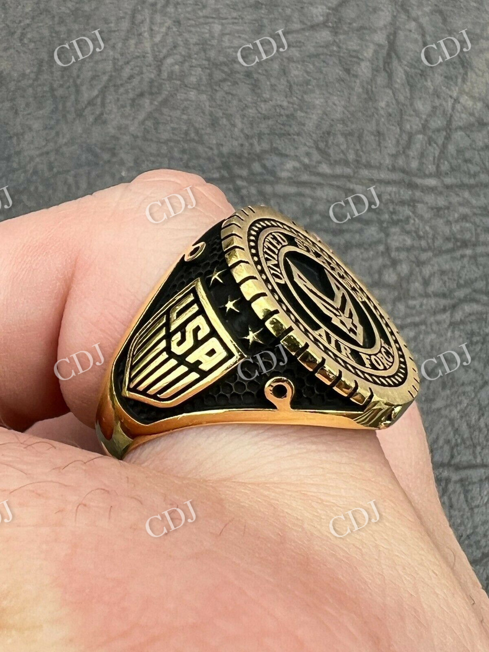 Hip Hip Plain Military Army Ring  customdiamjewel   