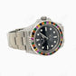 Rolex Black Dial Custom Stainless Steel Diamond Watch  customdiamjewel   