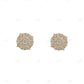 Simple Design Round Shape Diamond Regular Wear Earrings hip hop jewelry CustomDiamJewel