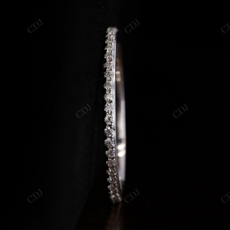 0.25CTW Round Cut Lab Grown Diamond Thin Eternity Wedding Band  customdiamjewel   