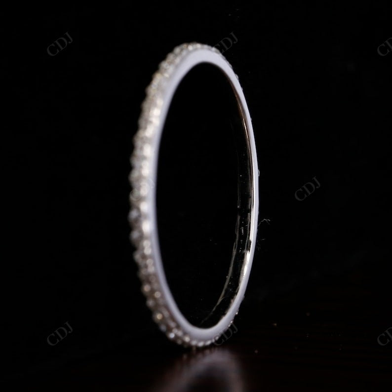 0.25CTW Round Cut Lab Grown Diamond Thin Eternity Wedding Band  customdiamjewel   