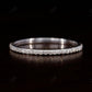 0.25CTW Round Cut Lab Grown Diamond Thin Eternity Wedding Band  customdiamjewel 10KT White Gold VVS-EF