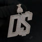 925 Silver Diamond Dollar Pendant hip hop jewelry CustomDiamJewel   