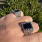 Black Onyx Hip Hop Men's Ring  customdiamjewel   