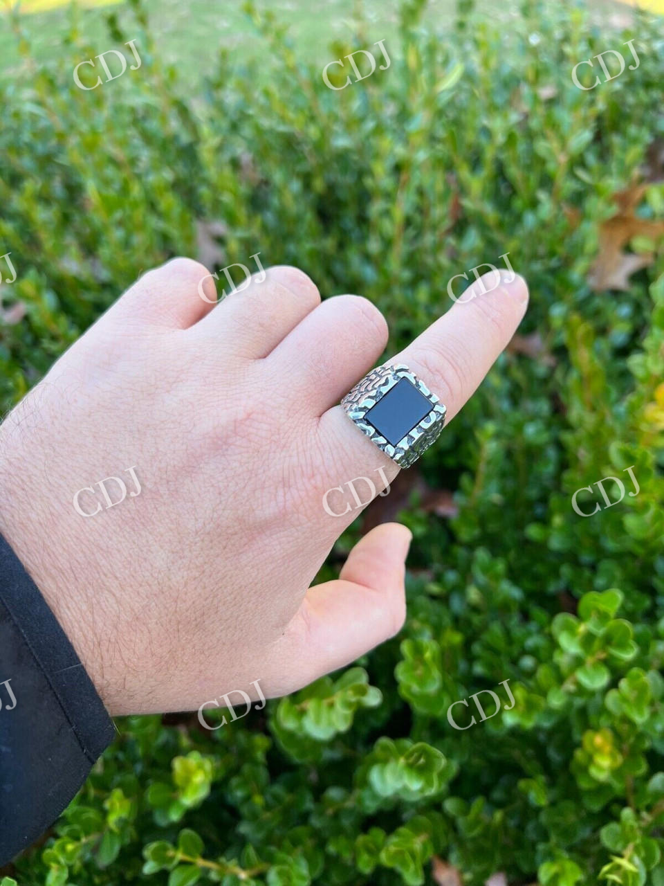 Black Onyx Hip Hop Men's Ring  customdiamjewel   