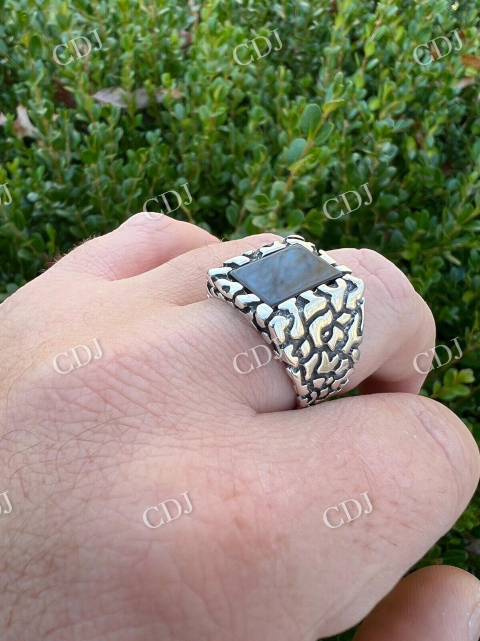 Black Onyx Hip Hop Men's Ring  customdiamjewel   