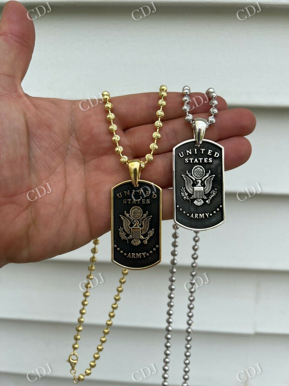 Army Armed Forces Military Soldier Dog Tag Pendant  customdiamjewel   