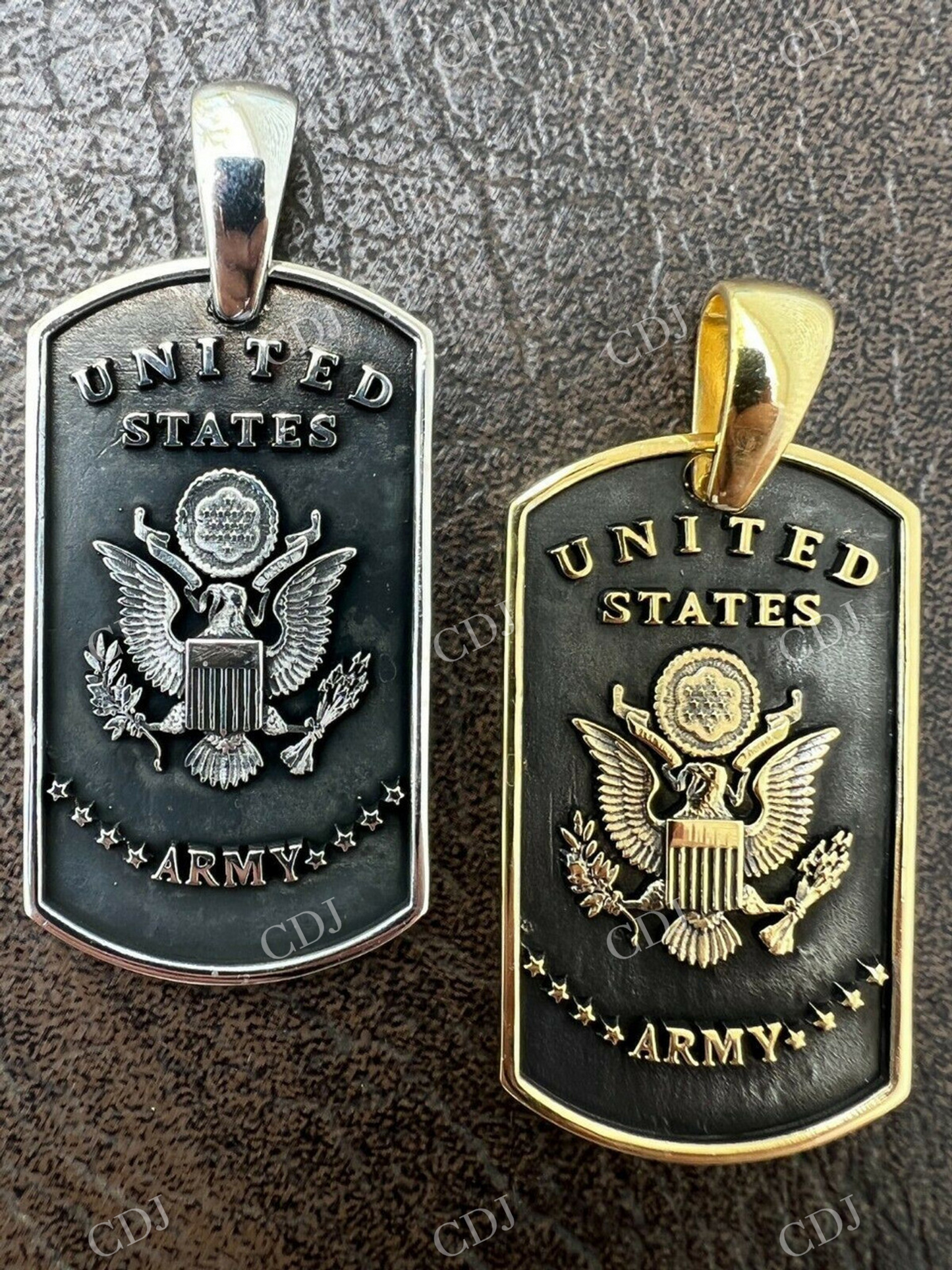 Army Armed Forces Military Soldier Dog Tag Pendant  customdiamjewel   