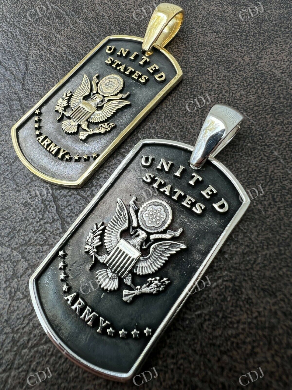 Army Armed Forces Military Soldier Dog Tag Pendant  customdiamjewel   