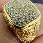 14K Solid Gold Custom Diamond Men's Ring  customdiamjewel   