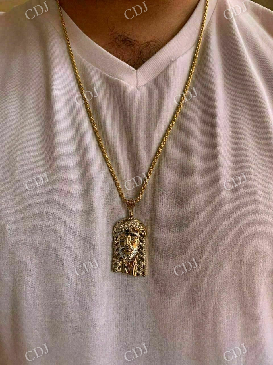 Jesus Piece Hip Hop Diamond Pendant  customdiamjewel   